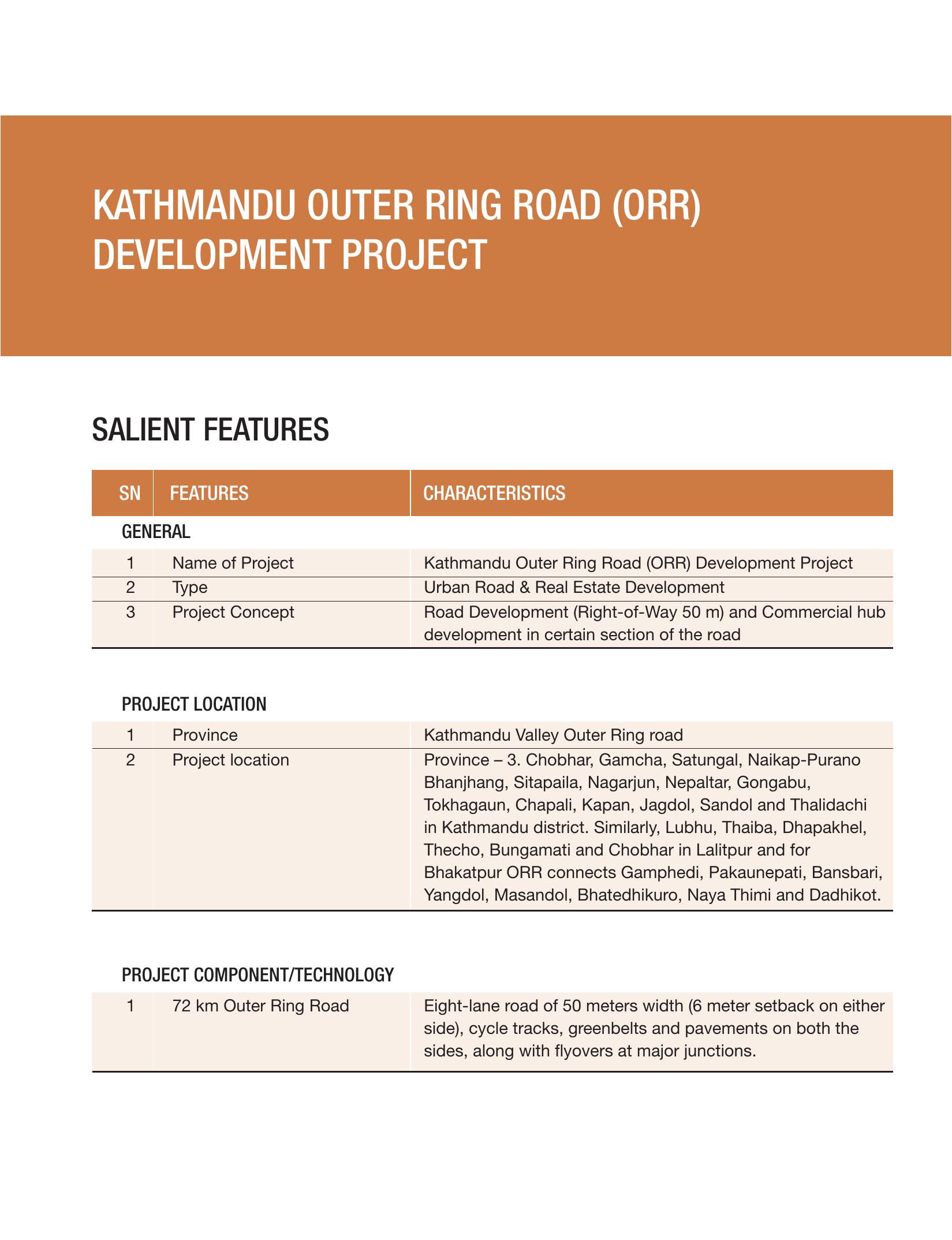 KATHMANDU OUTER RING ROAD (ORR) DEVELOPMENT PROJECT| Resources