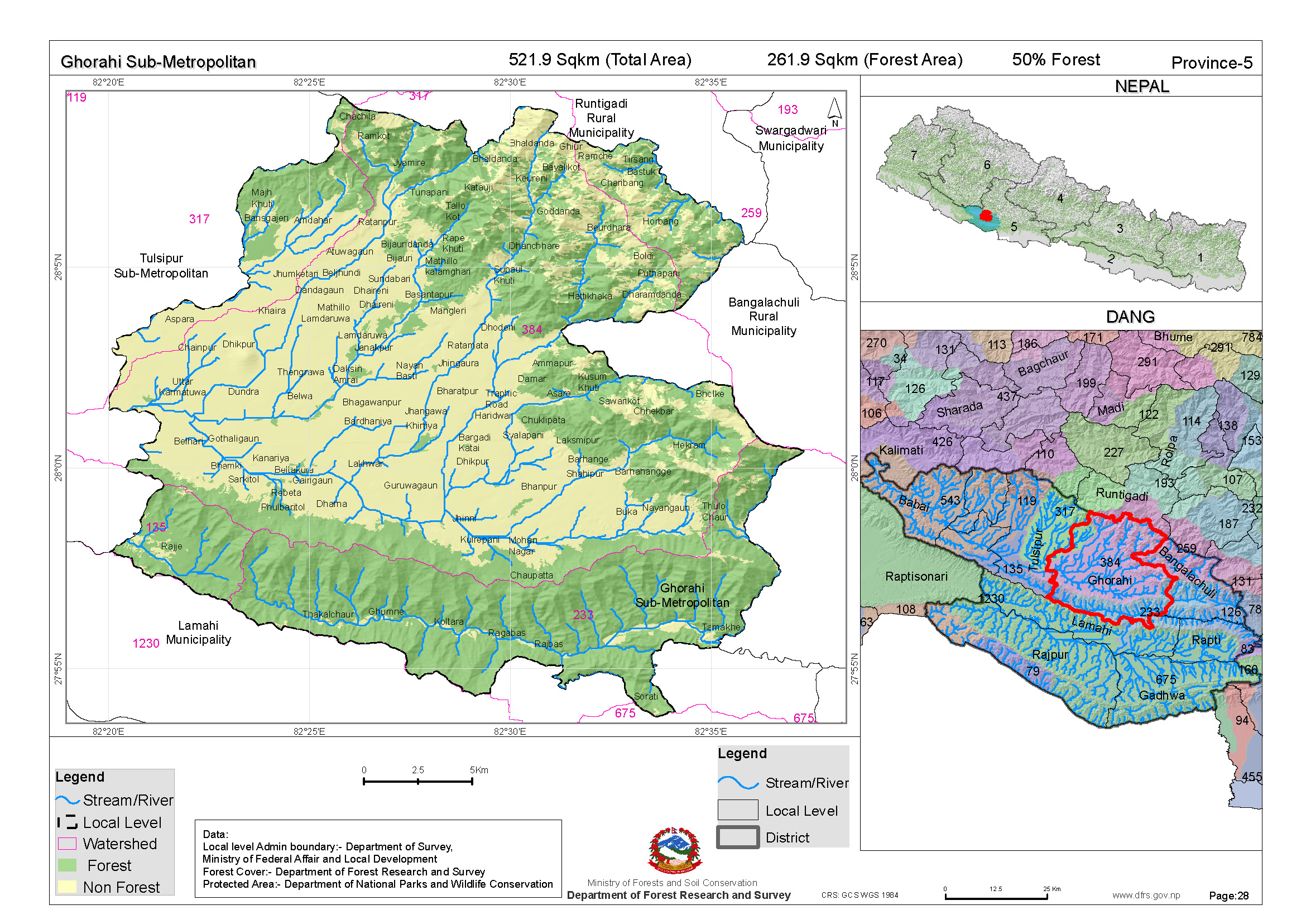 Nepal Dang Ghorahi Map Local Resource Map - Ghorahi Sub-Metropolitan| Resources