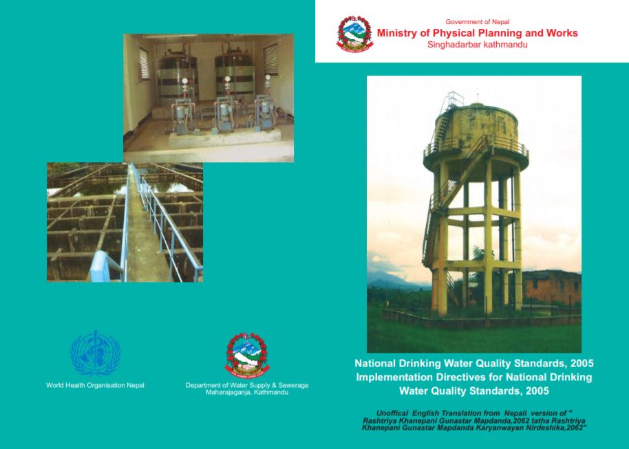 National Drinking Water Quality Standards 2005 Implementation Directives For National Drinking 9863