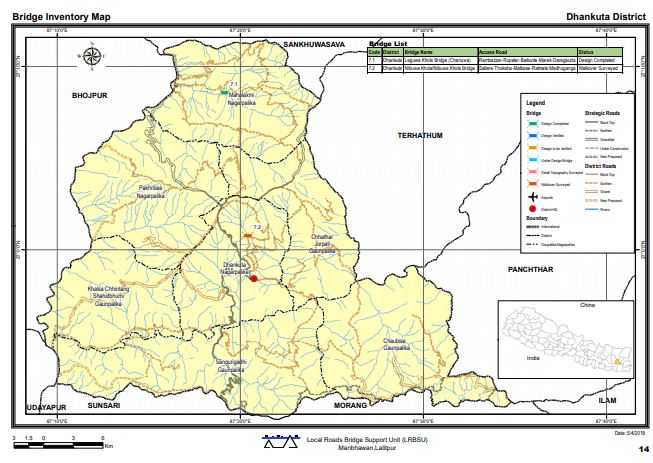 DHANKUTA -BRIDGE INVENTORY MAP| Resources