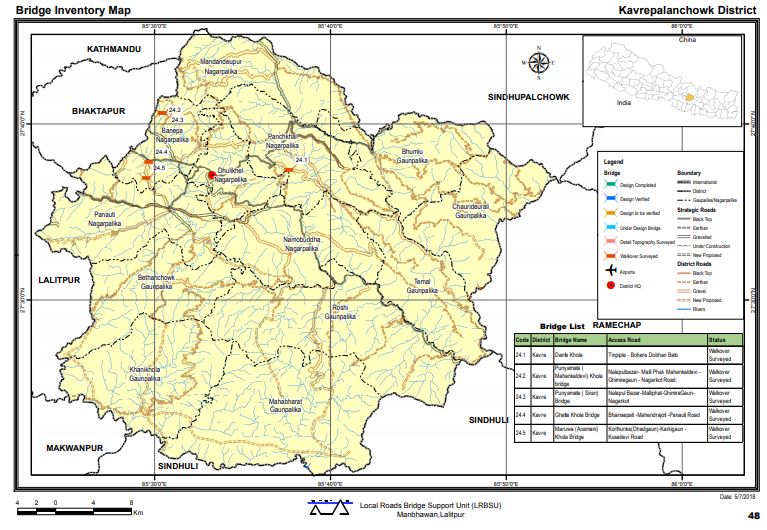 KAVREPALANCHOWK -BRIDGE INVENTORY MAP| Resources