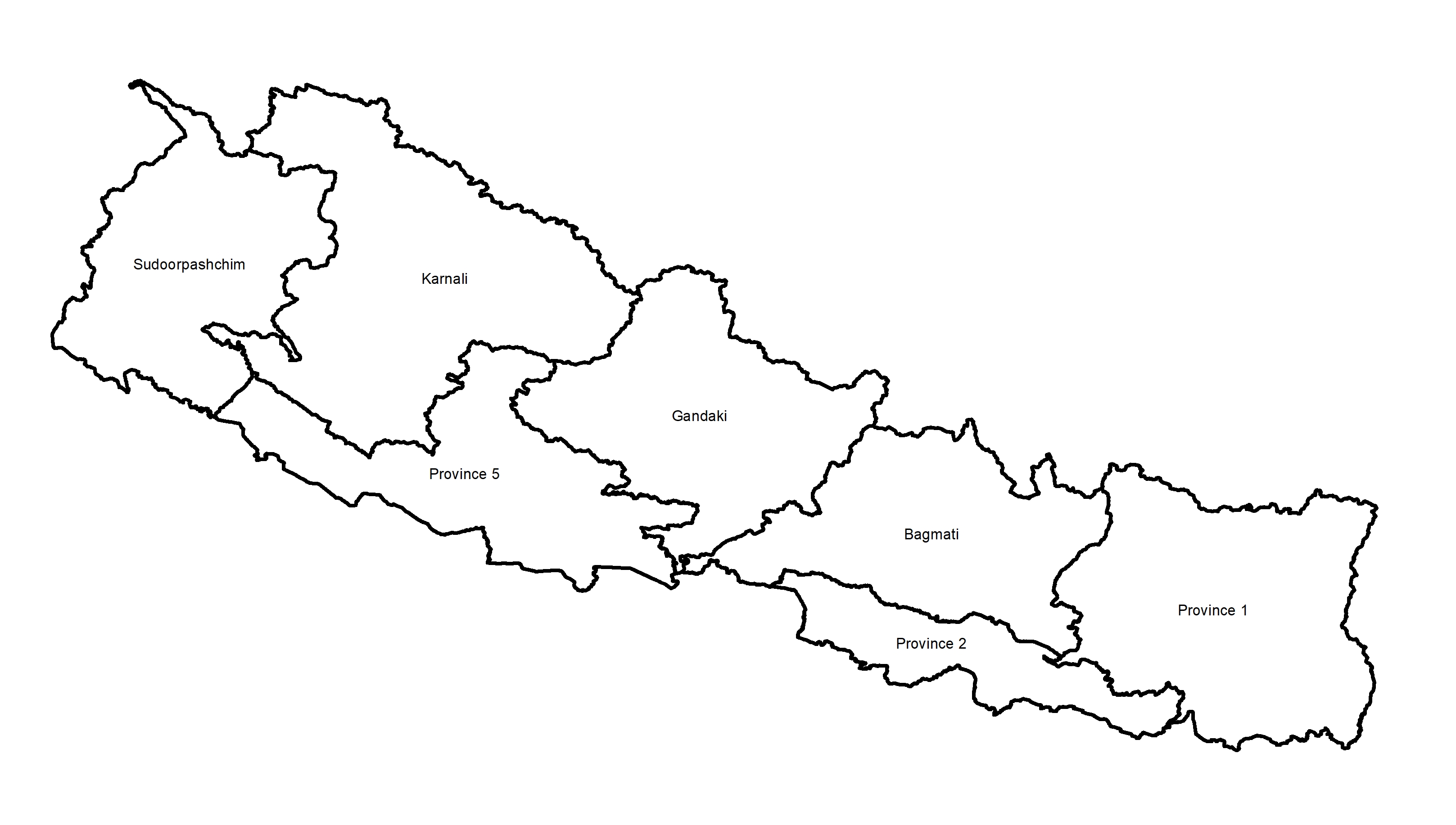 Nepal Map With Province New Provincial Map Of Nepal| Resources